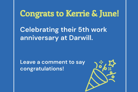 Work Anniversary Kerrie and June