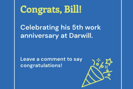 Work Anniversary Bill M.